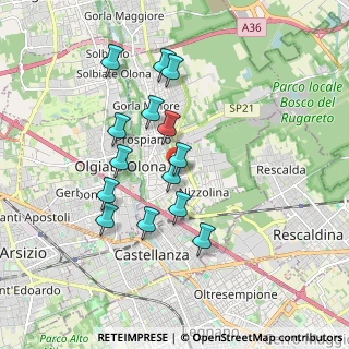 Mappa Via Generale Galvaligi, 21050 Marnate VA, Italia (1.61143)