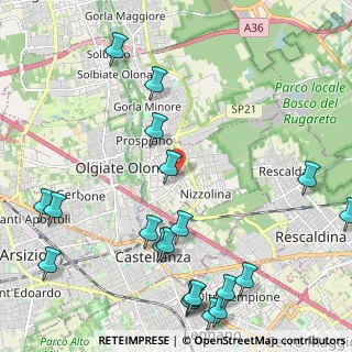 Mappa Via Generale Galvaligi, 21050 Marnate VA, Italia (2.8675)