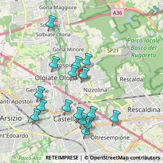 Mappa Via Generale Galvaligi, 21050 Marnate VA, Italia (2.06313)