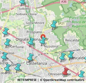 Mappa Via Generale Galvaligi, 21050 Marnate VA, Italia (3.098)