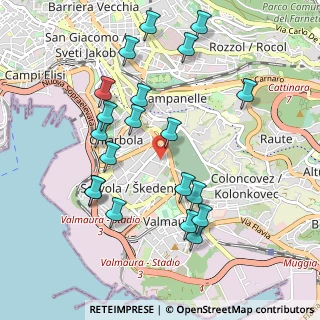 Mappa Via Zara, 34145 Trieste TS, Italia (1.023)