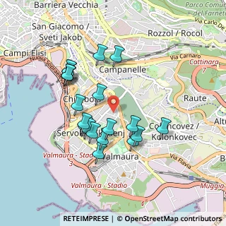 Mappa Via Zara, 34145 Trieste TS, Italia (0.8295)