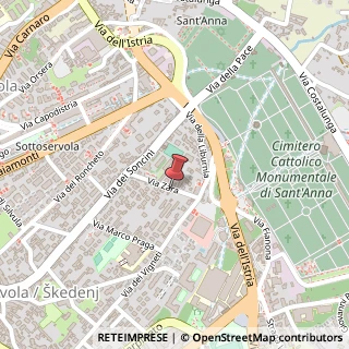 Mappa Via Zara, 27, 34145 Trieste, Trieste (Friuli-Venezia Giulia)