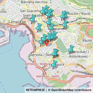 Mappa Via del Roncheto, 34145 Trieste TS, Italia (0.888)