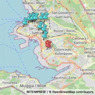 Mappa Via del Roncheto, 34145 Trieste TS, Italia (2.09083)