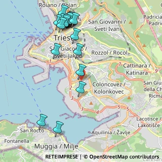 Mappa Via del Roncheto, 34145 Trieste TS, Italia (2.50105)