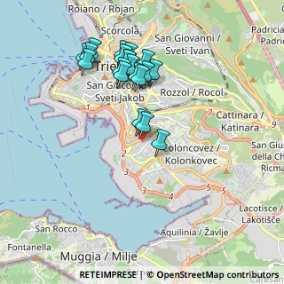 Mappa Via del Roncheto, 34145 Trieste TS, Italia (1.8245)