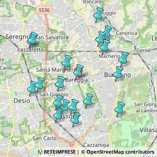 Mappa Via Cesare Cantù, 20851 Lissone MB, Italia (2.2085)