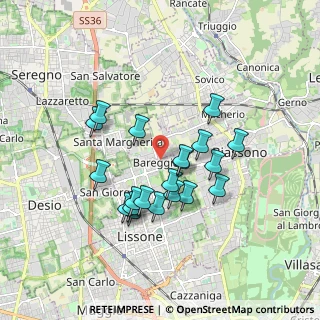 Mappa Via Cesare Cantù, 20851 Lissone MB, Italia (1.537)