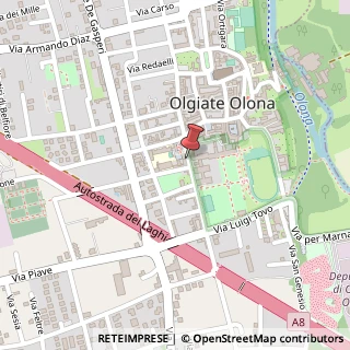 Mappa Via Luigia Greppi, 12, 21057 Olgiate Olona, Varese (Lombardia)