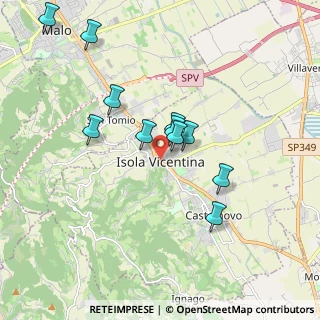 Mappa Via Guglielmo Marconi, 36033 Isola Vicentina VI, Italia (1.68364)