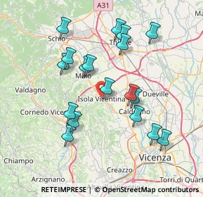 Mappa Via Guglielmo Marconi, 36033 Vicenza VI, Italia (7.215)