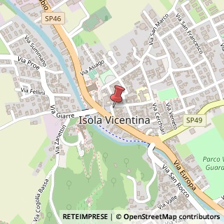 Mappa Via Guglielmo Marconi, 18, 36033 Isola Vicentina, Vicenza (Veneto)