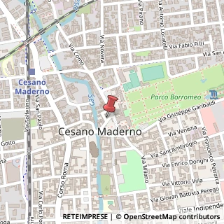 Mappa Via Giuseppe Garibaldi, 6, 20811 Cesano Maderno, Monza e Brianza (Lombardia)