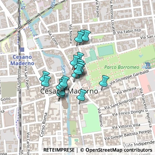 Mappa Via Borromeo, 20811 Cesano Maderno MB, Italia (0.1425)