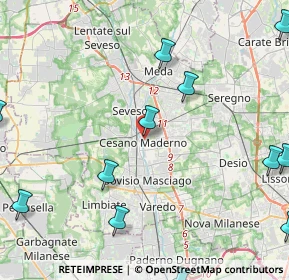 Mappa Via Borromeo, 20031 Cesano Maderno MB, Italia (6.30769)