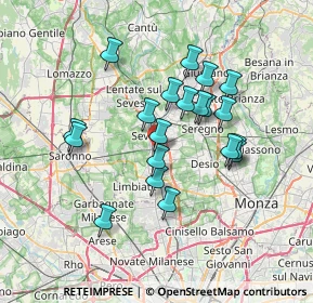 Mappa Via Borromeo, 20031 Cesano Maderno MB, Italia (6.1145)