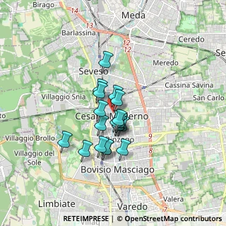 Mappa Via 4 Novembre, 20811 Cesano Maderno MB, Italia (1.16632)