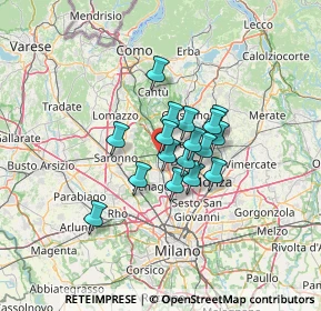 Mappa Via Borromeo, 20031 Cesano Maderno MB, Italia (8.42941)