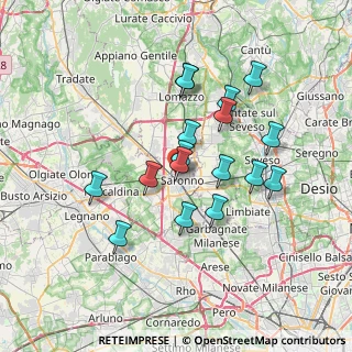 Mappa Via Don Griffanti, 21047 Saronno VA, Italia (6.21765)