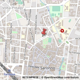 Mappa Piazza Unità D'Italia, 54, 21047 Saronno, Varese (Lombardia)