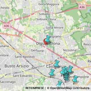 Mappa Via Luigi Cadorna, 21057 Olgiate Olona VA, Italia (3.2675)