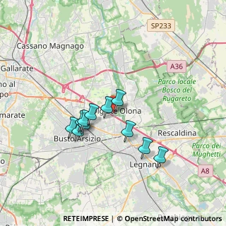 Mappa Via Luigi Cadorna, 21057 Olgiate Olona VA, Italia (2.85091)