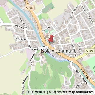 Mappa Via Guglielmo Marconi, 1, 36033 Isola Vicentina, Vicenza (Veneto)