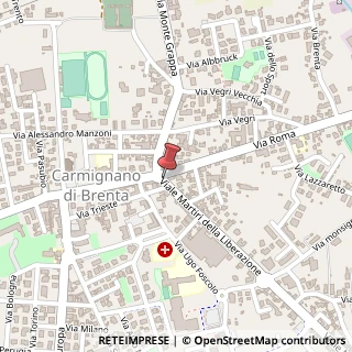 Mappa Via Roma, 2, 35010 Carmignano di Brenta, Padova (Veneto)
