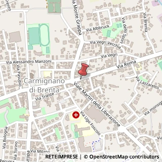 Mappa Via Roma, 2, 35010 Carmignano di Brenta, Padova (Veneto)