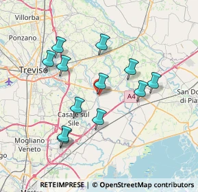 Mappa Via Virgilio dall'Acqua, 31056 Roncade TV, Italia (6.79333)