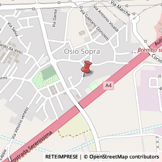 Mappa Via Fratelli Maccarini, 5, 24040 Osio Sopra, Bergamo (Lombardia)