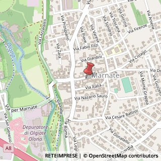 Mappa Via Indipendenza, 113, 21050 Marnate, Varese (Lombardia)