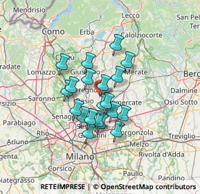 Mappa Via Filippo Turati, 20853 Biassono MB, Italia (9.7915)