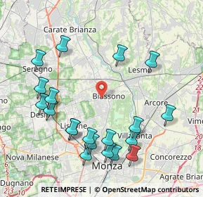 Mappa Via Filippo Turati, 20853 Biassono MB, Italia (4.524)