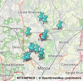 Mappa Via Filippo Turati, 20853 Biassono MB, Italia (3.18667)