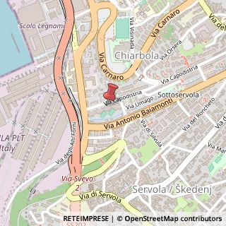 Mappa Via Capodistria, 5, 34145 Trieste, Trieste (Friuli-Venezia Giulia)