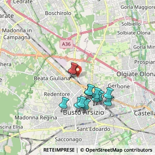 Mappa Via G. Redaelli, 21052 Busto Arsizio VA, Italia (1.63923)