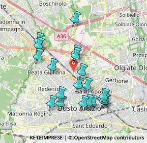 Mappa Via G. Redaelli, 21052 Busto Arsizio VA, Italia (1.79842)