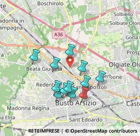 Mappa Via G. Redaelli, 21052 Busto Arsizio VA, Italia (1.5475)