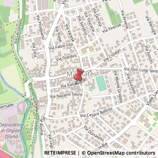 Mappa Via Giuseppe Garibaldi, 1, 21050 Marnate, Varese (Lombardia)