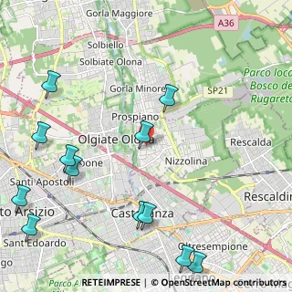 Mappa Via Giuseppe Garibaldi, 21050 Marnate VA, Italia (2.8875)