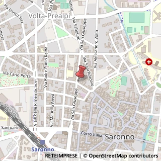 Mappa Via San Giuseppe, 75, 21047 Saronno, Varese (Lombardia)