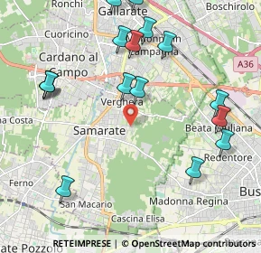 Mappa Via Borsi Giosuè, 21017 Samarate VA, Italia (2.40188)