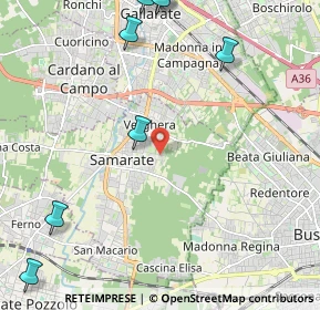 Mappa Via Borsi Giosuè, 21017 Samarate VA, Italia (3.66462)