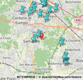 Mappa Via Borsi Giosuè, 21017 Samarate VA, Italia (2.5675)