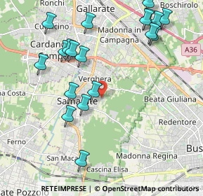 Mappa Via Borsi Giosuè, 21017 Samarate VA, Italia (2.35684)