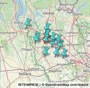 Mappa Via Borsi Giosuè, 21017 Samarate VA, Italia (7.474)