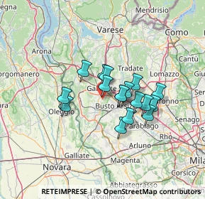 Mappa Via Borsi Giosuè, 21017 Samarate VA, Italia (9.54647)