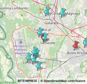 Mappa Via Novara, 21017 Samarate VA, Italia (4.76692)